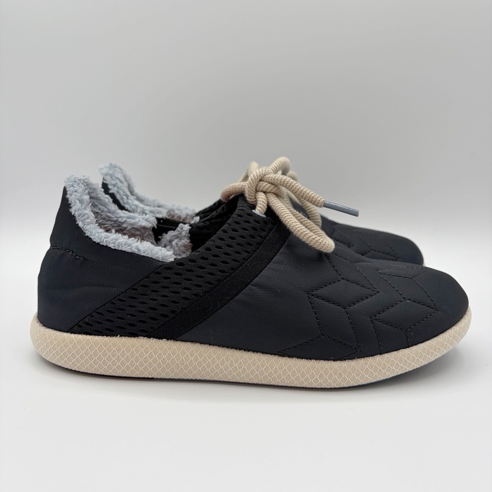 Olukai Women's Mahiki Size 7.5 Outdoor Slippers Shoes Lace Up Black EU 38